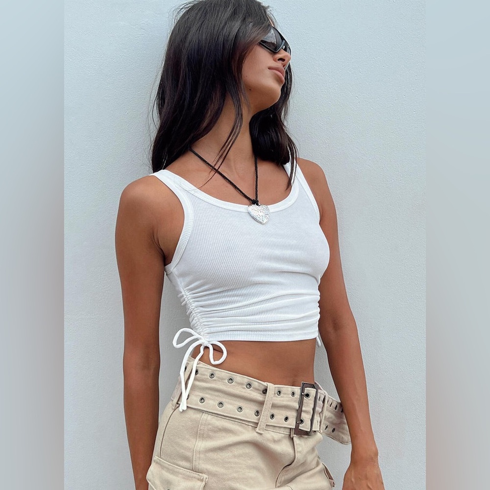 Princess Polly Madelyn Ribbed Crop Top